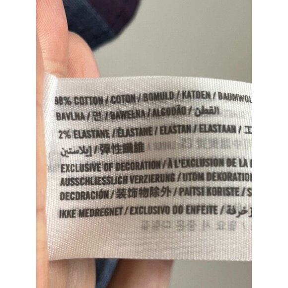 Hollister Plaid Shirt L Red Preppy Classic Festive Holiday Retro Grunge Y2K 90s - Picture 7 of 10